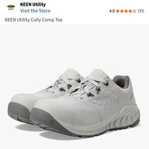 Keen Utility Cully 10.5 Wide Men's Gray Athletic Shoes